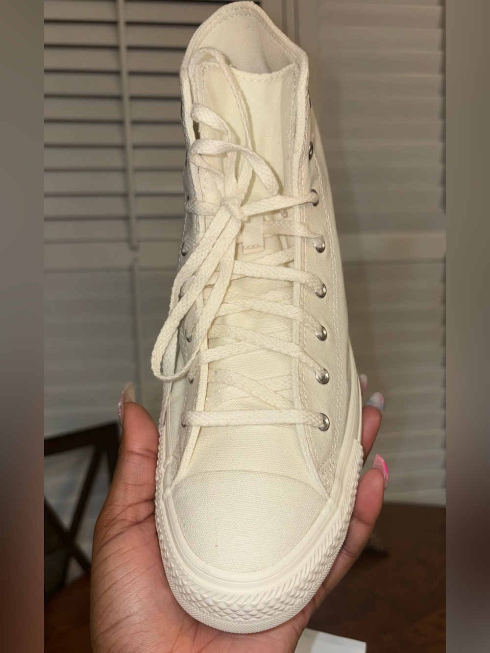 Converse Women's High-Top Canvas Sneakers - Cream